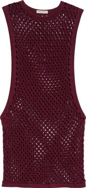 Diotima Grenada Beaded Mesh Stitch Sweater Dress