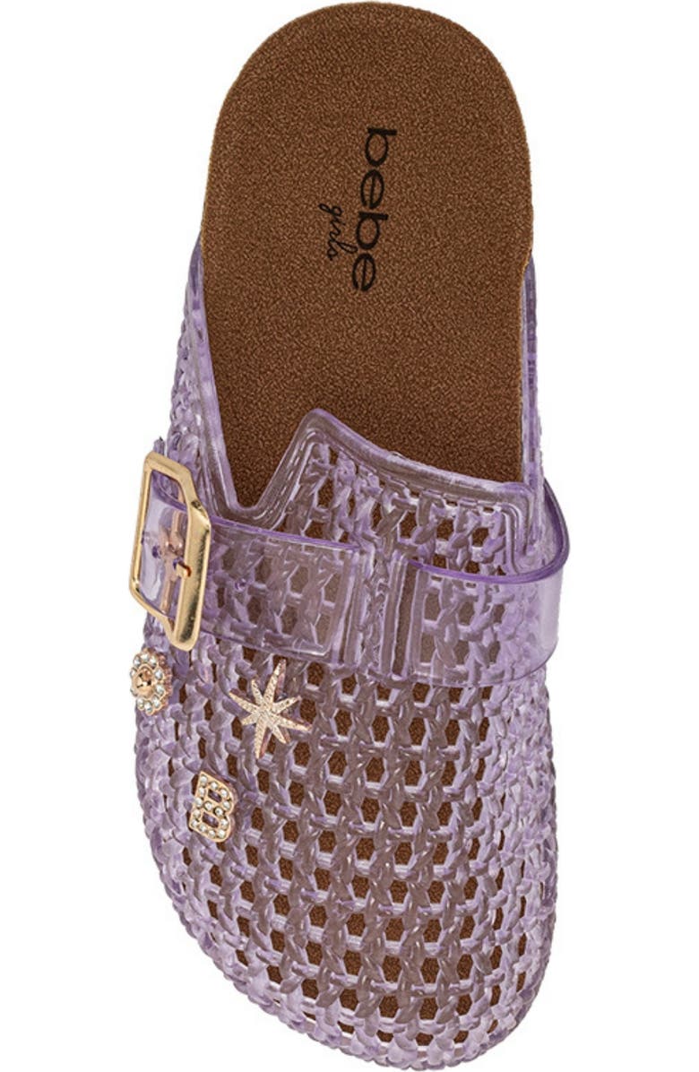 bebe Twinkle Footbed Clog, Alternate, color, Lavender