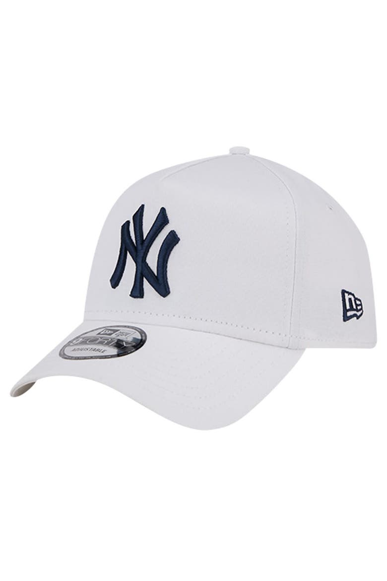 Men's New Era White New York Yankees TC A-Frame 9FORTY Adjustable Hat, Main, color, White