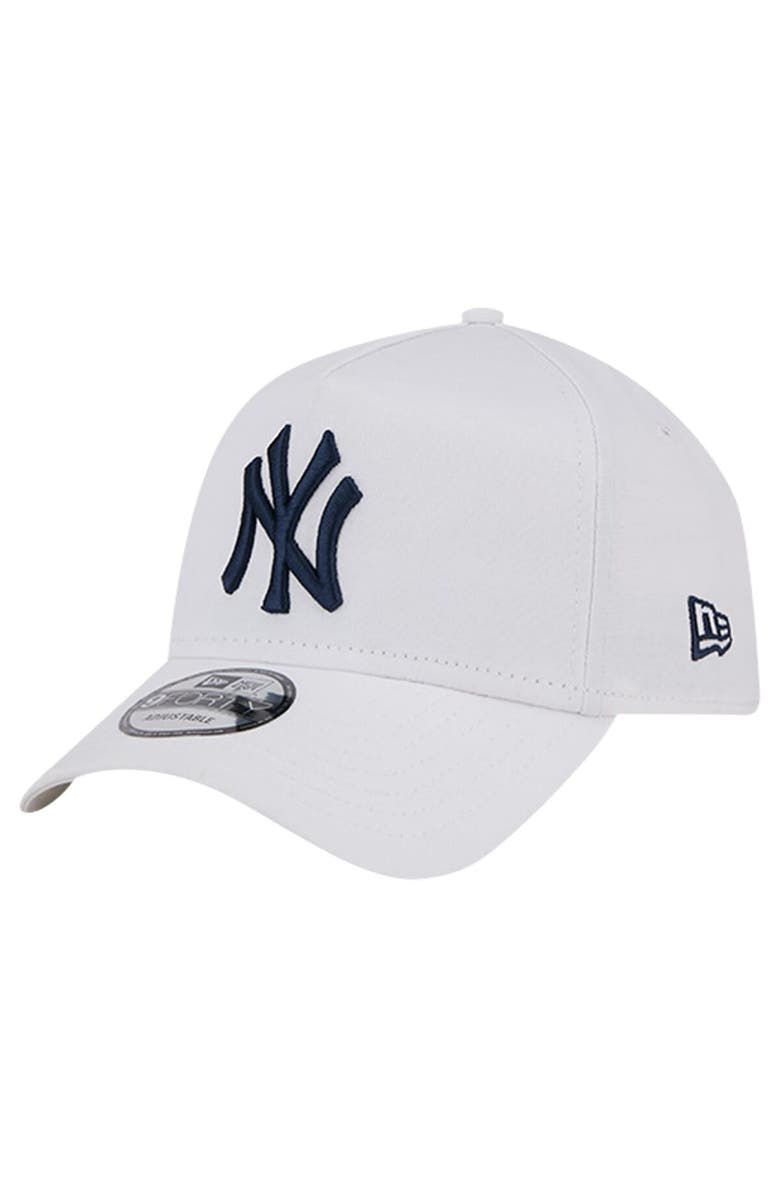 New Era Men's New Era White New York Yankees TC A-Frame 9FORTY Adjustable Hat, Main, color, White