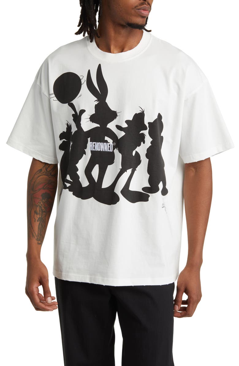 Renowned Looney Gang Cotton Graphic T-Shirt, Main, color,