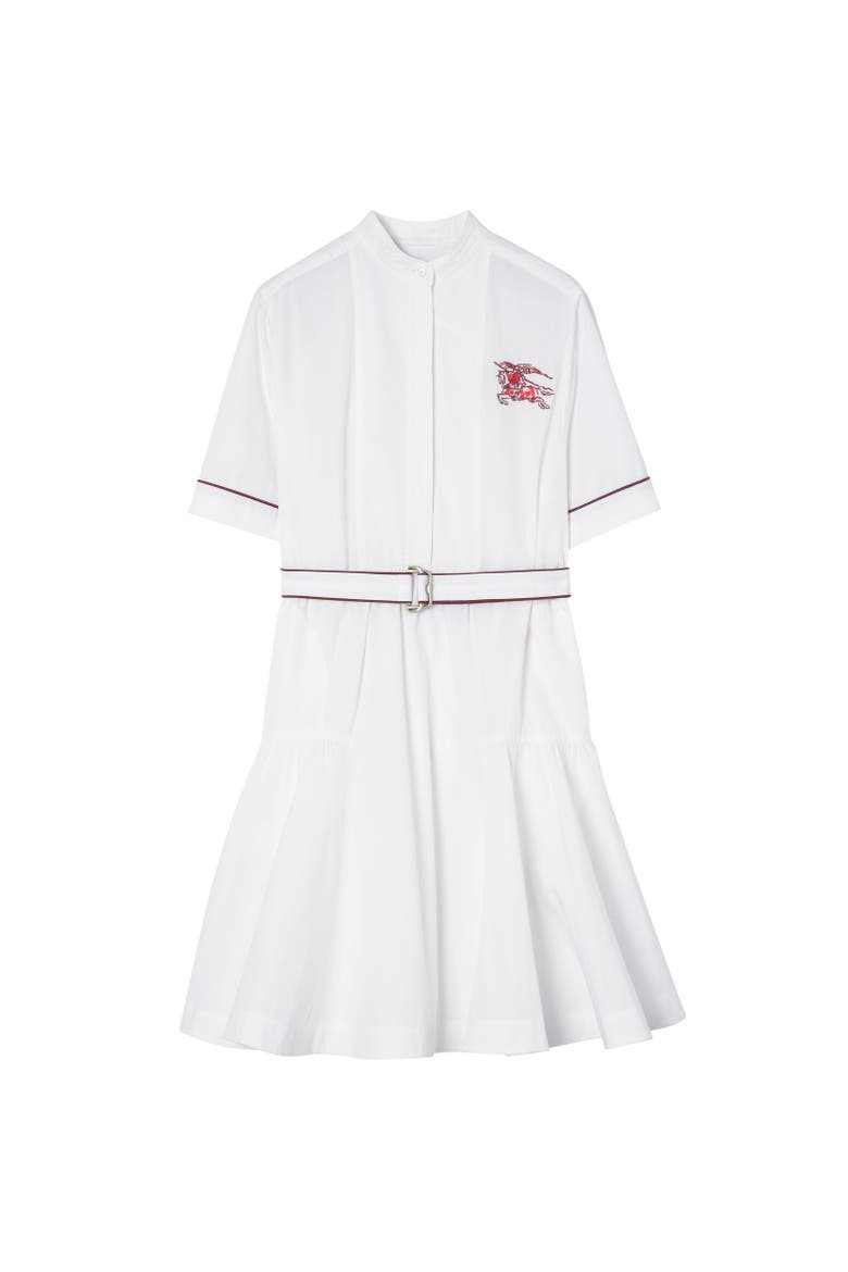 Heart Knight Cotton Dress, Alternate, color, Optic white