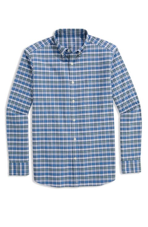 Faraway Performance Cotton Blend Button-Down Shirt