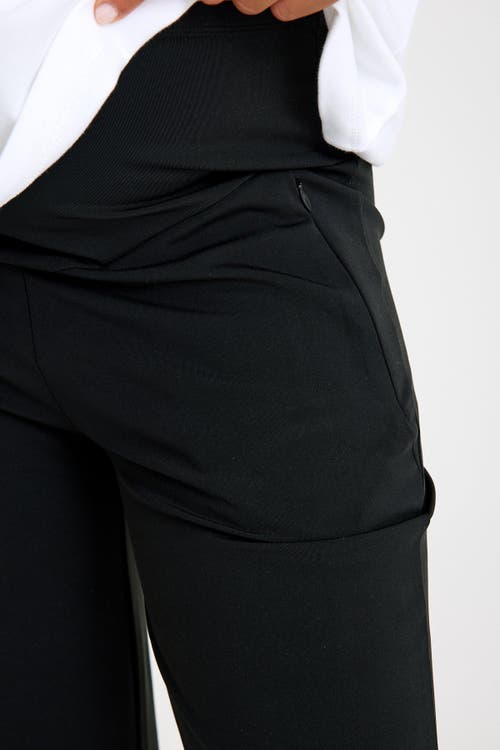Accouchée Ultimate Comfort Warm Flare Pants In Black