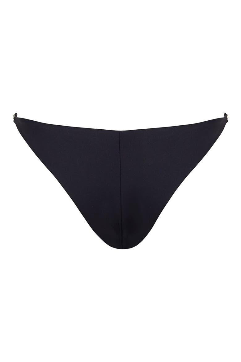 Maisie Solstice High Leg Bikini Bottoms, Alternate, color, BLACK