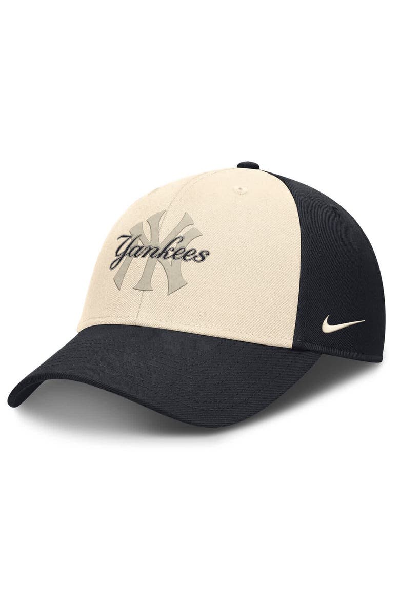 Nike Men's Nike Navy/Natural New York Yankees Statement Club Performance Adjustable Hat, Alternate, color, 