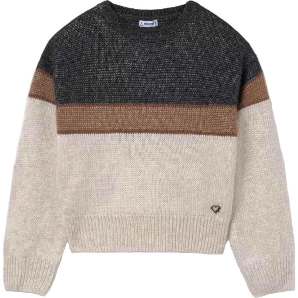Mayoral Color Block Sweater in Beige at Nordstrom, Size 16