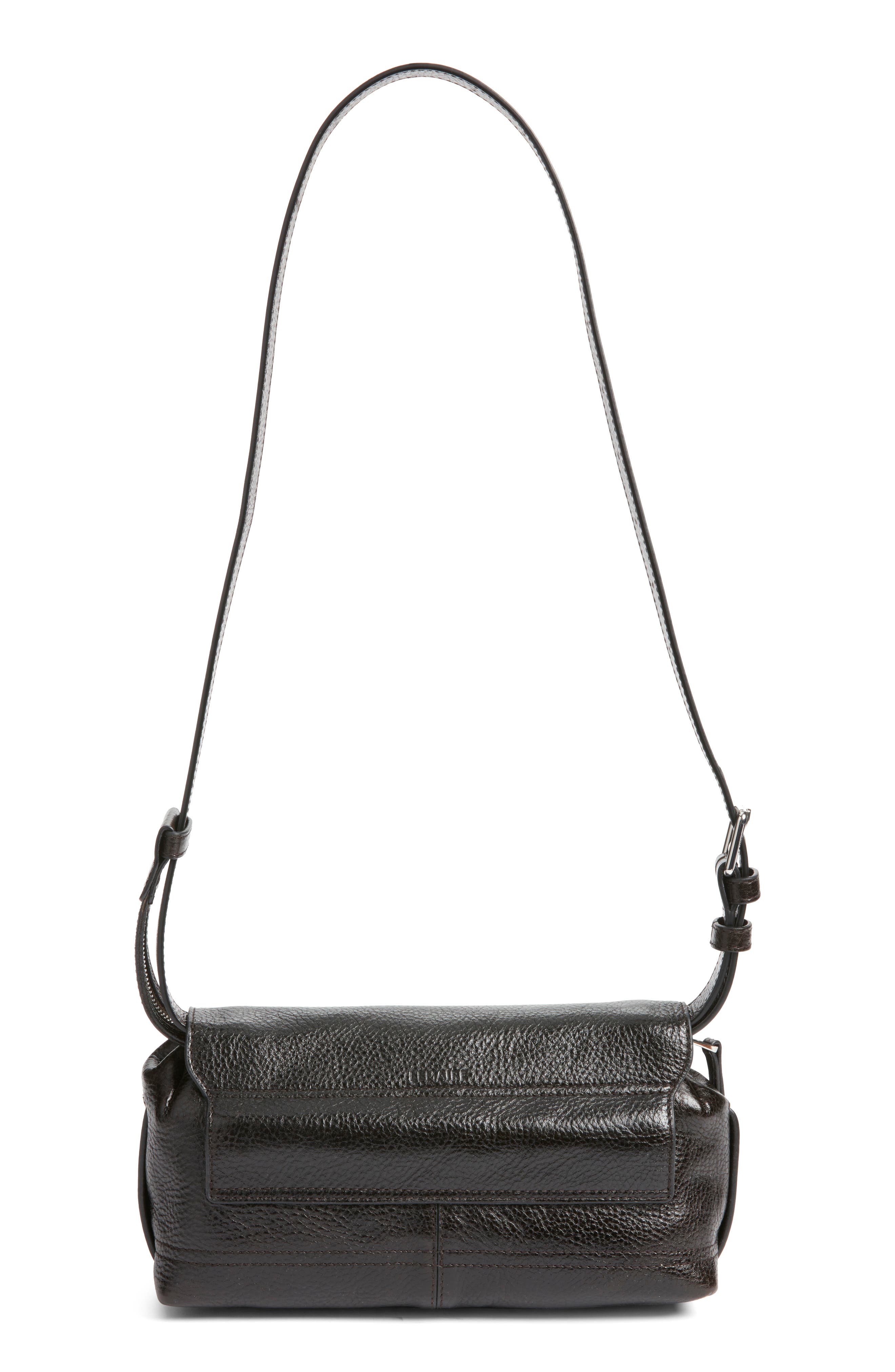 Lemaire Small Gear Croc Embrossed Leather Crossbody, Alternate, color, Espresso