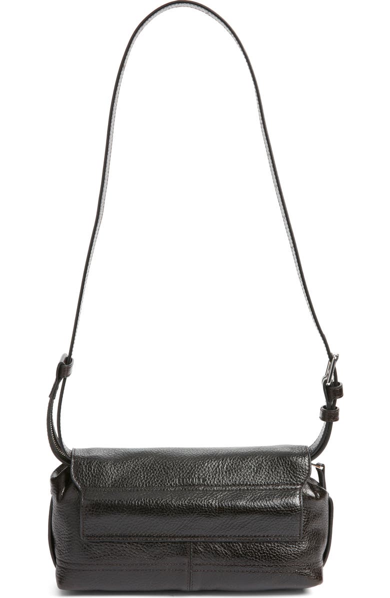 Lemaire Small Gear Croc Embrossed Leather Crossbody, Alternate, color, Espresso