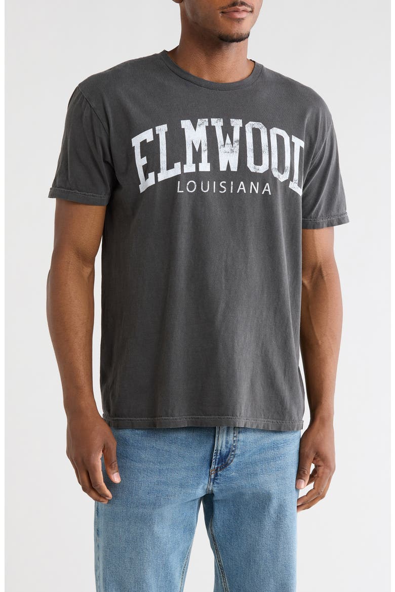 Elmwood Louisiana Graphic T-Shirt, Main, color, BLACK