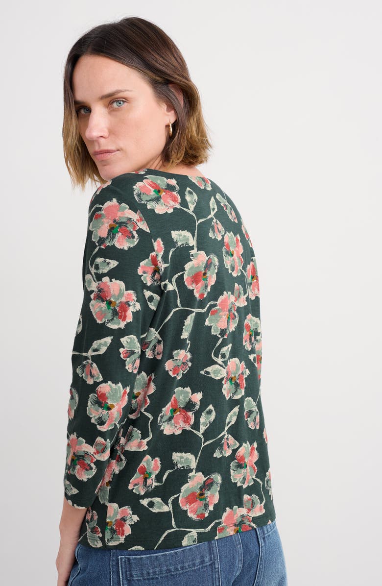 Seasalt Cornwall Studio Glass Organic Cotton Button-Up Top, Alternate, color, Artist Camellia Coppice