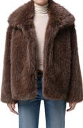 Citizens of Humanity Liliana Faux Fur Funnel Neck Jacket