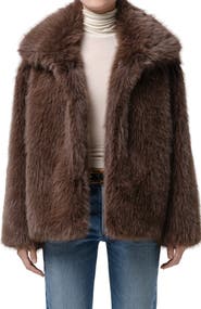 Citizens of Humanity Liliana Faux Fur Funnel Neck Jacket