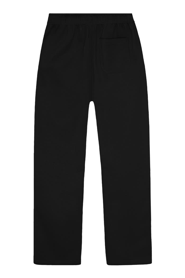 Ghost Midweight Fleece Relaxed Track Pants, Alternate, color, Black