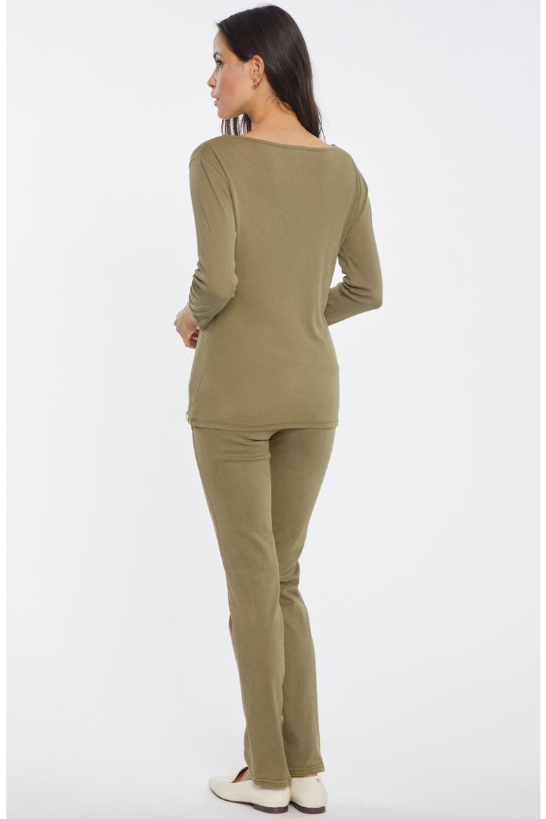 Rib Crewneck Top, Alternate, color, MOSS