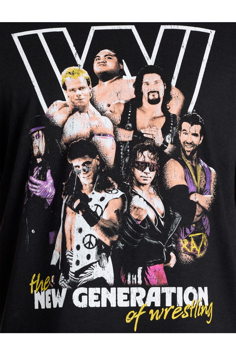 Big & Tall WWE Wrestling Graphic Tee, Alternate, color, BLACK