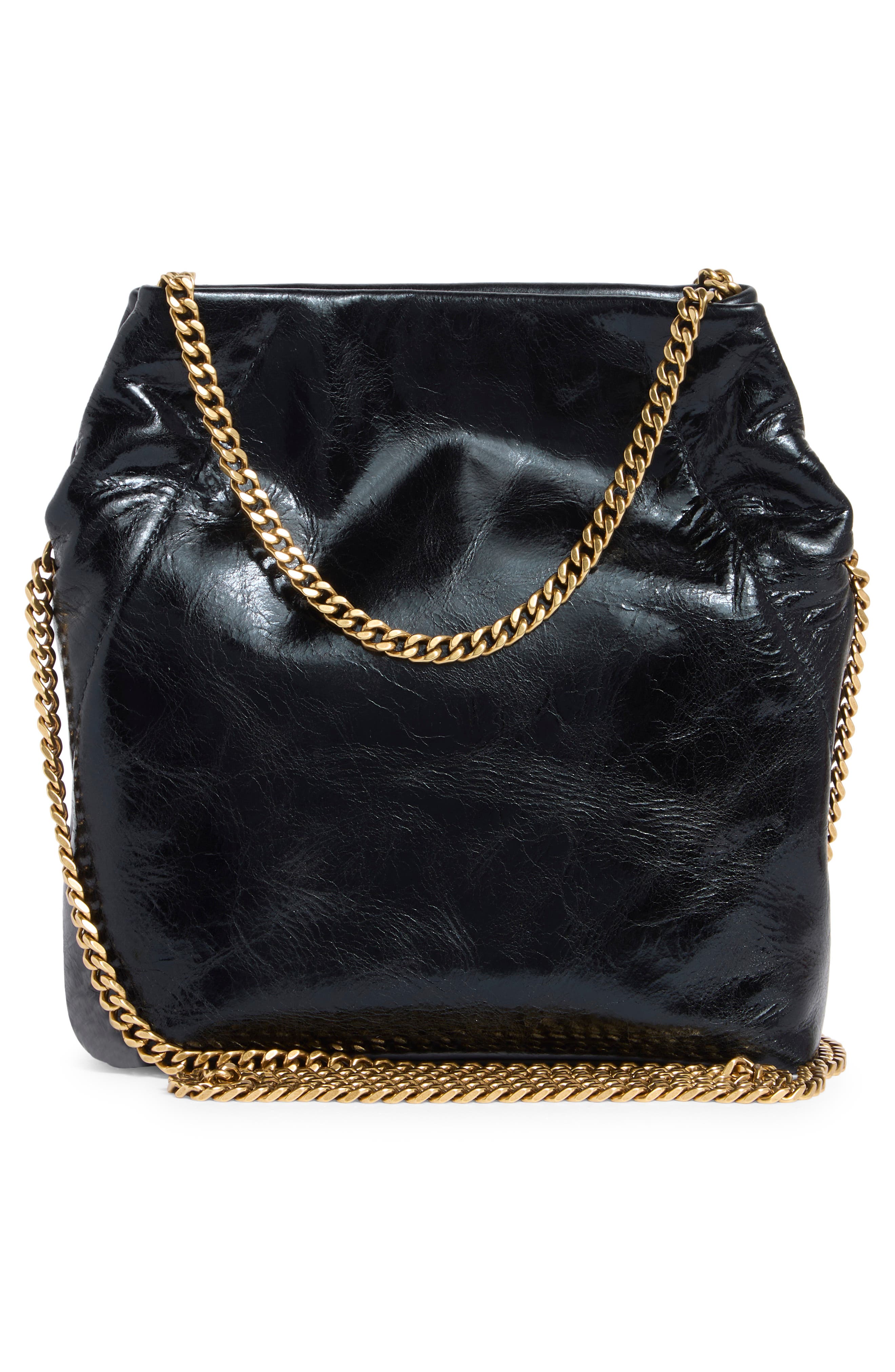 Veronica Beard Small Slouch Metallic Convertible Leather Shoulder Bag, Alternate, color, 