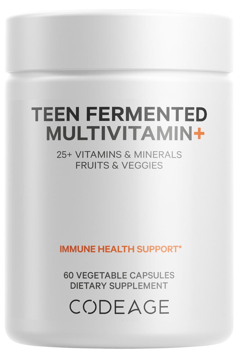 Daily Teen Multivitamins + Minerals & Probiotics Supplement, Main, color, White