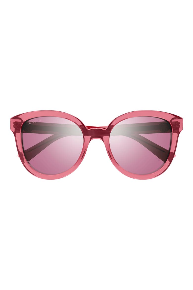 54mm Oval Sunglasses, Main, color, PINK FUCHSIA