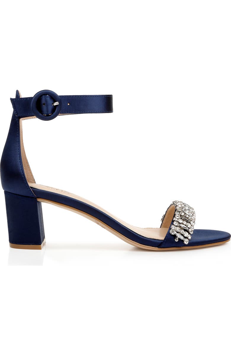 Jewel Badgley Mischka James Sandal, Alternate, color, Navy
