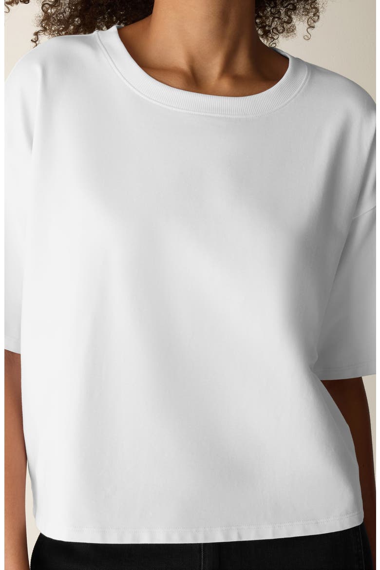Boxy Crewneck T-Shirt, Alternate, color, WHITE