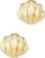 SAVVY CIE JEWELS Seashell Stud Earrings