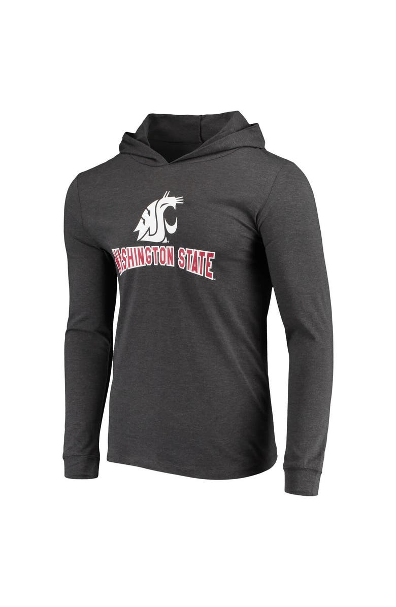 CONCEPTS SPORT Men's Concepts Sport Crimson/Charcoal Washington State Cougars Meter Long Sleeve Hoodie T-Shirt & Jogger Pants Sleep Set, Alternate, color,