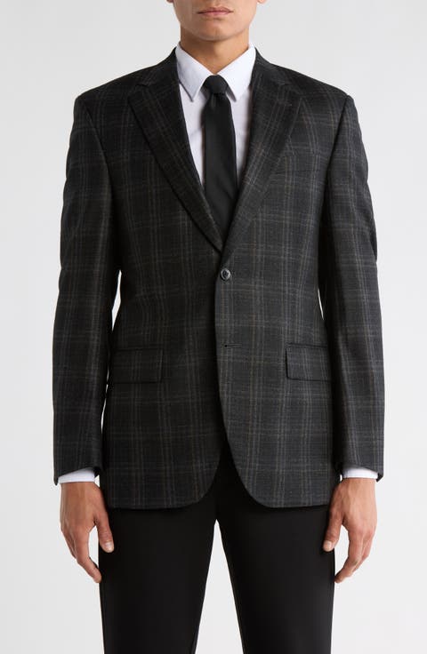 Plaid Wool Sport Coat