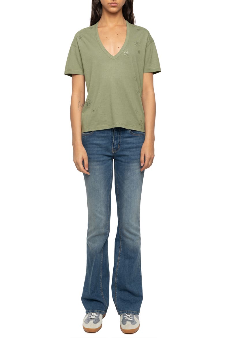 Marta Embellished Tee, Alternate, color, TEA