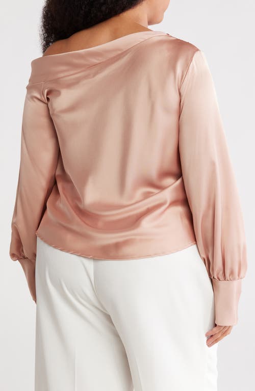 RENEE C RENEE C DROP SHOULDER SATIN TOP 