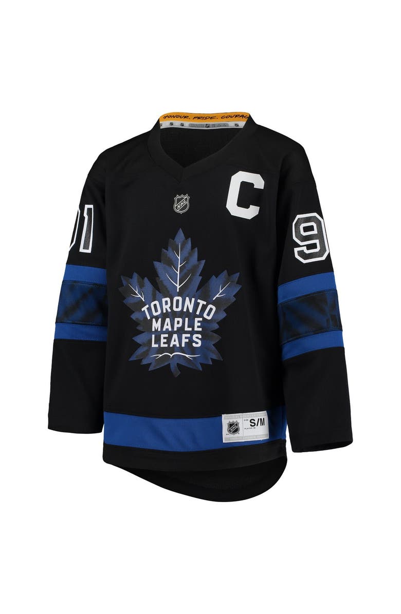 Outerstuff Youth John Tavares Black Toronto Maple Leafs Alternate Replica Player Jersey, Alternate, color, Black