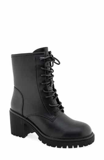 Scout Faux Leather Combat Boot