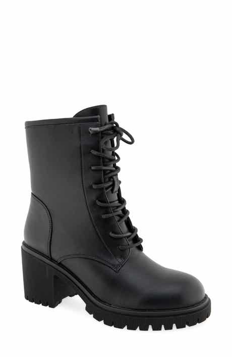Scout Faux Leather Combat Boot