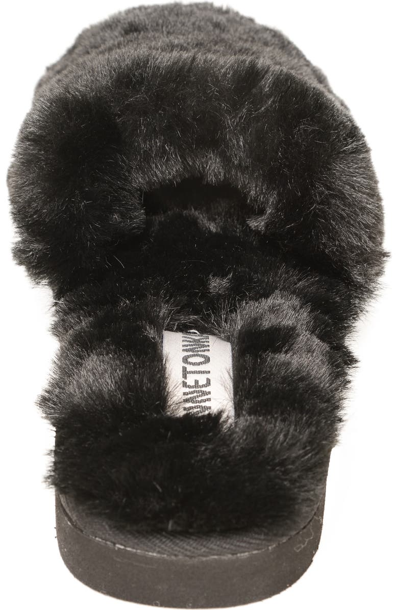 Minnetonka Eileen Faux Fur Slide Slipper, Alternate, color,