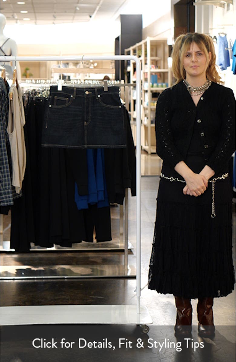 Madior Denim Miniskirt, sales video thumbnail