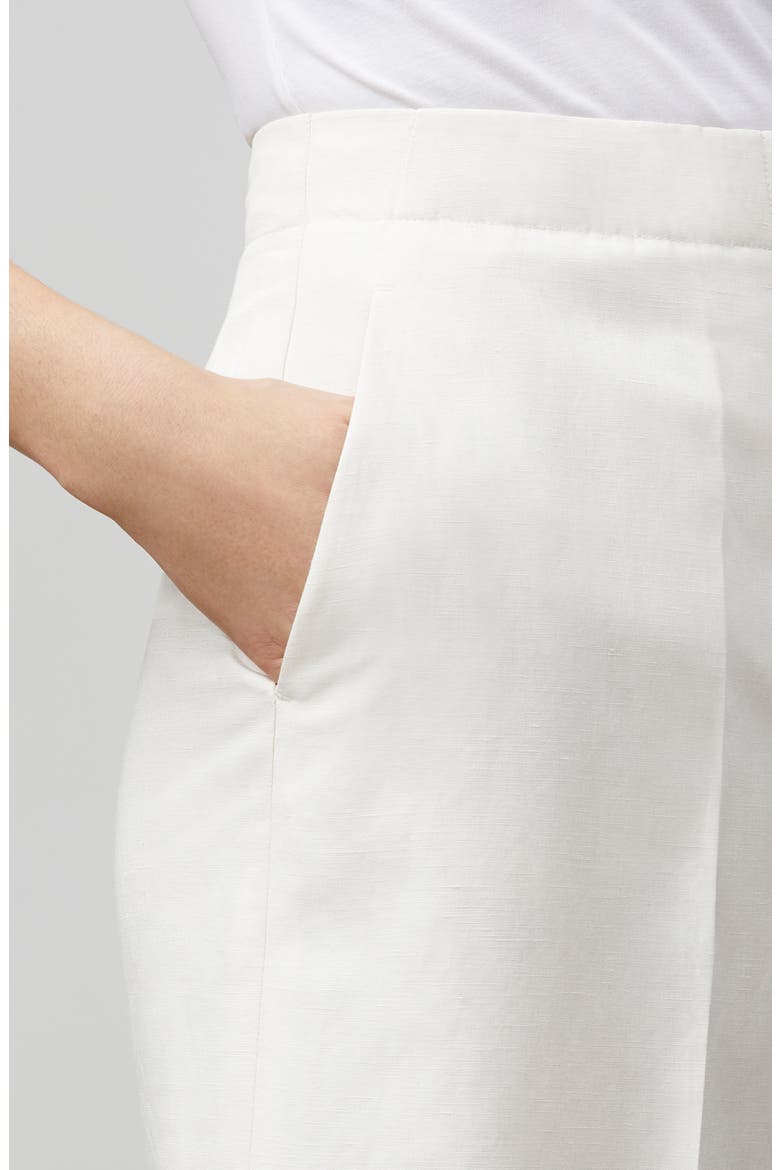 Ryerson Silk & Linen Bermuda Shorts, Alternate, color, ALABASTER