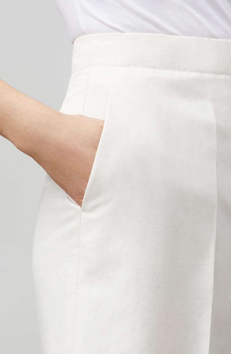 Lafayette 148 New York Ryerson Silk & Linen Bermuda Shorts, Alternate, color,