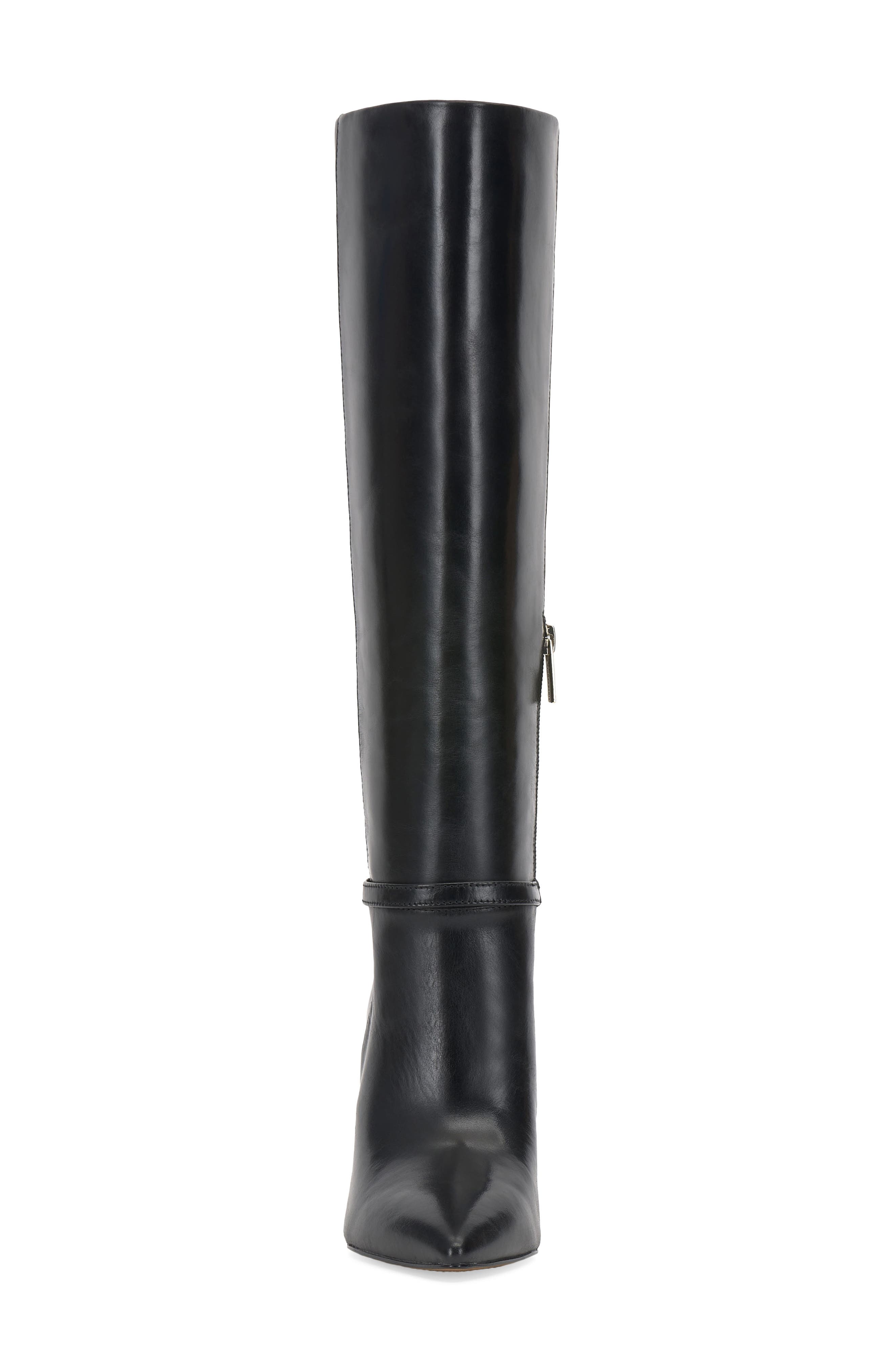Vince Camuto Mirtha Pointed Toe Knee High Boot, Alternate, color, Black