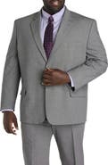 Oak Hill by DXL Big & Tall Jacket Relaxer Mini-Neat Suit Jacket