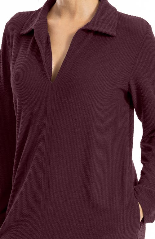 Max Studio Corduroy Dress In Burgundy