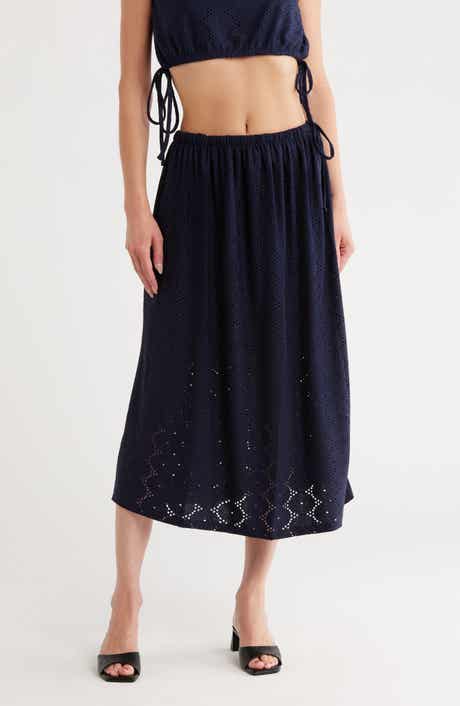 VERO MODA Kim Eyelet Maxi Skirt