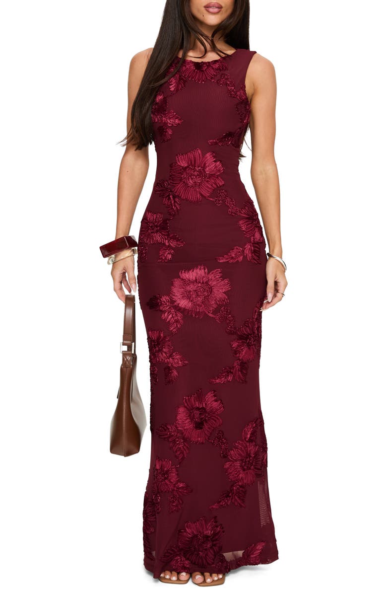 Princess Polly Fionna Floral Sleeveless Maxi Dress, Main, color,
