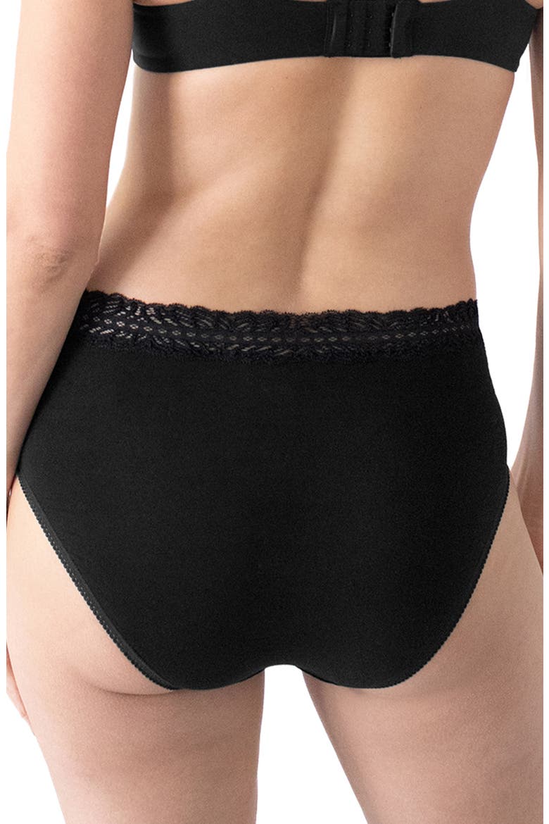 Assorted 5-Pack Lace Trim High Waist Postpartum Briefs, Alternate, color, NEUTRALS