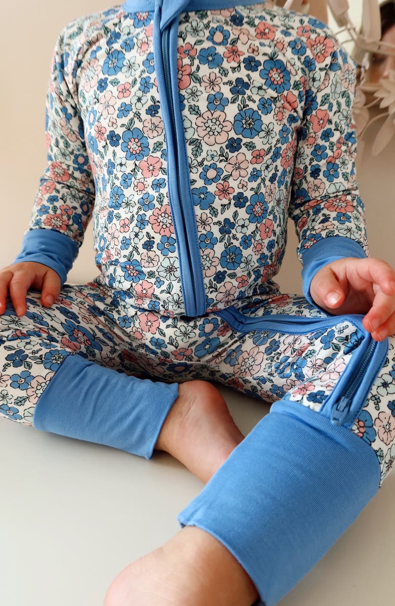 In My Jammers Lily Floral Romper, Alternate, color, Lily Floral