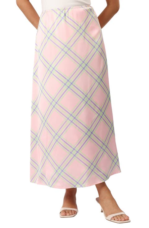 Clarissa Windowpane Check Skirt
