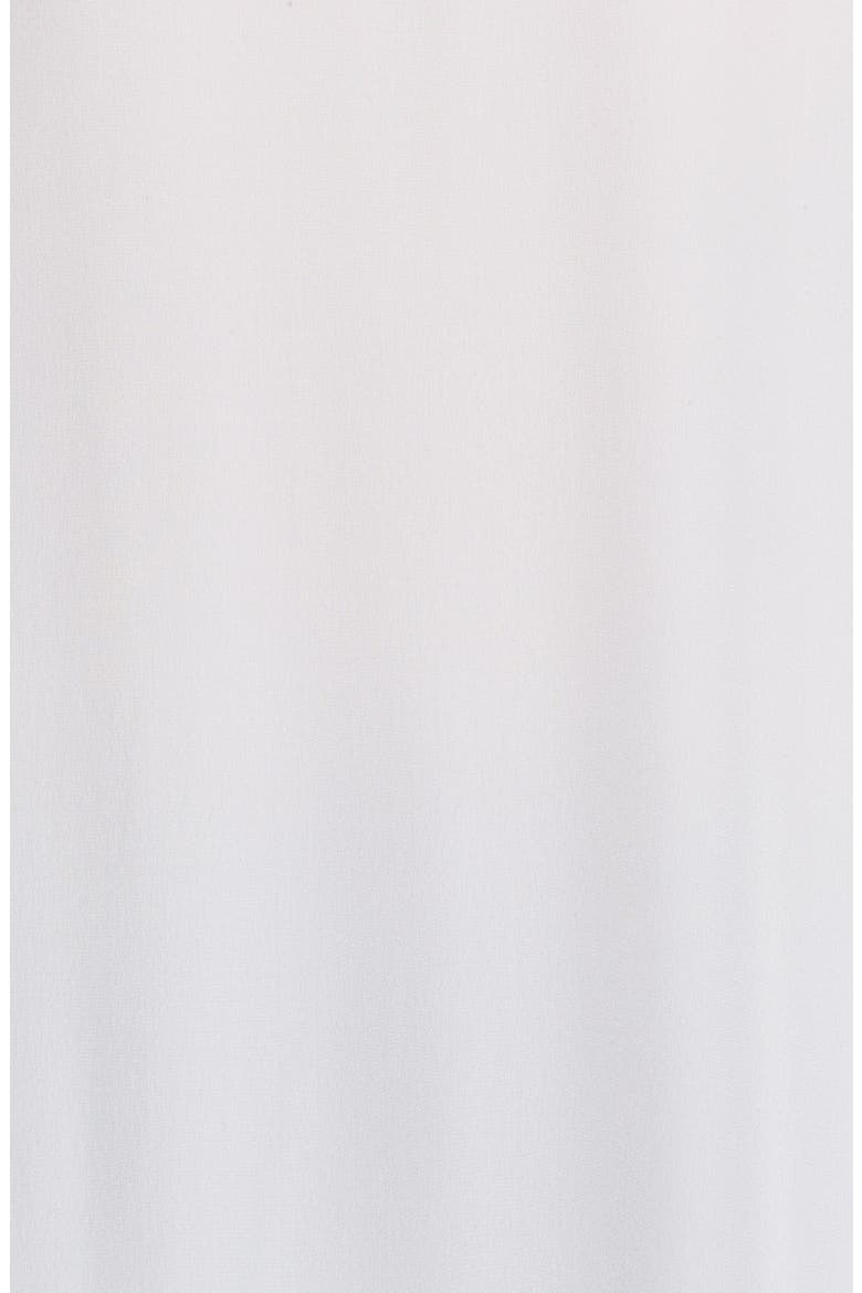 'Joya' Tie Neck Silk Blouse, Alternate, color, PURE WHITE