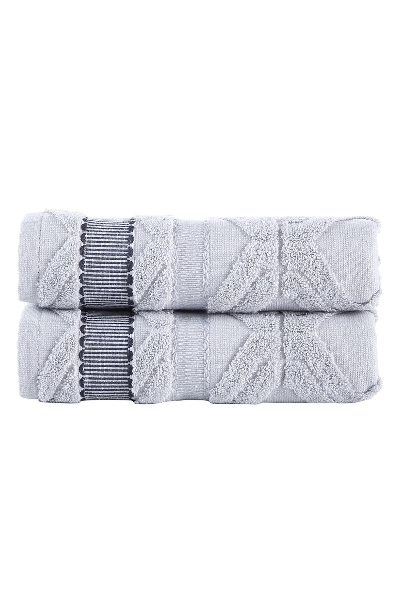 Brooks Brothers 2-Piece Large Square Towel Set
