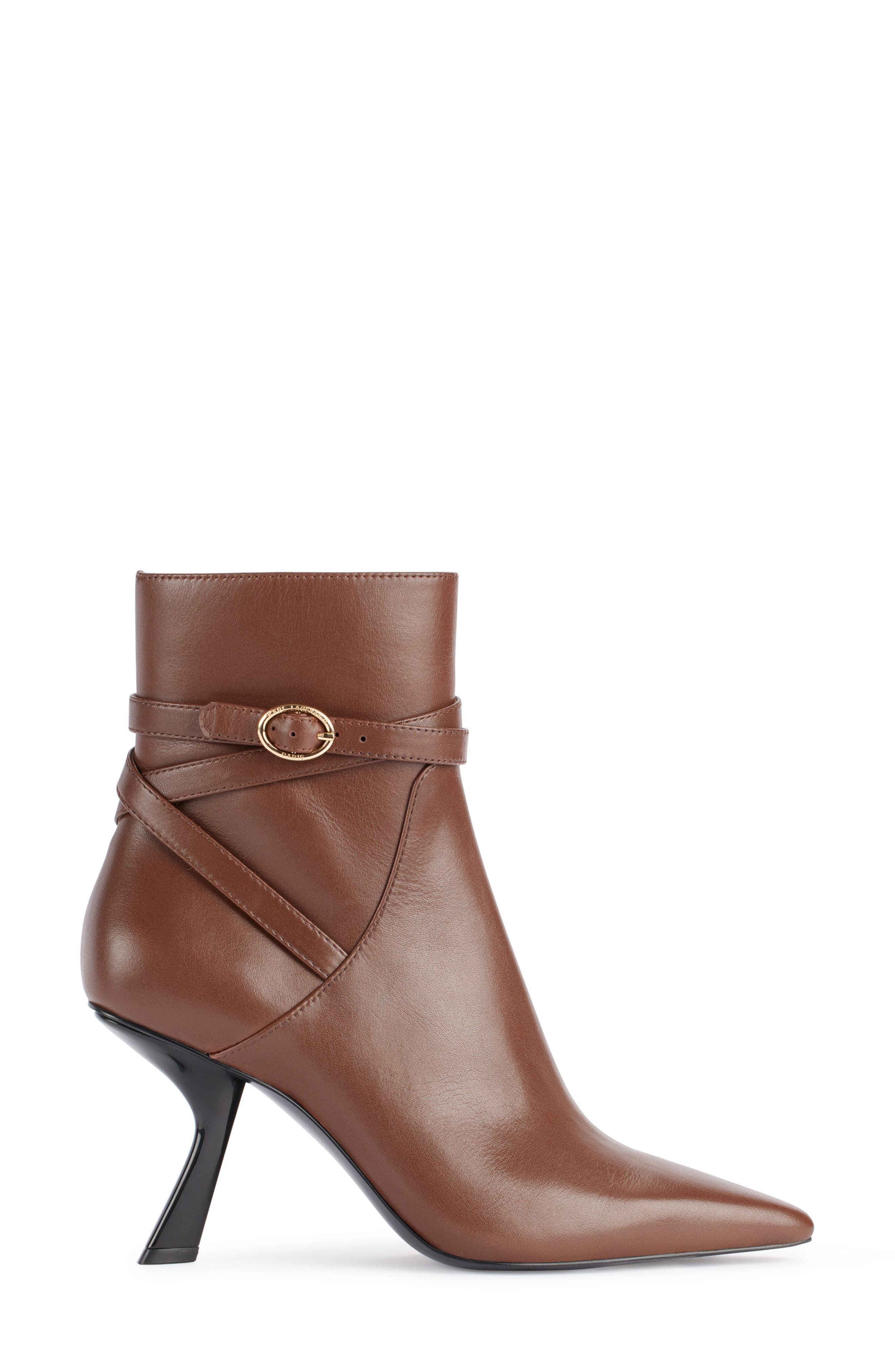 KARL LAGERFELD PARIS Karly Bootie, Alternate, color, Cognac