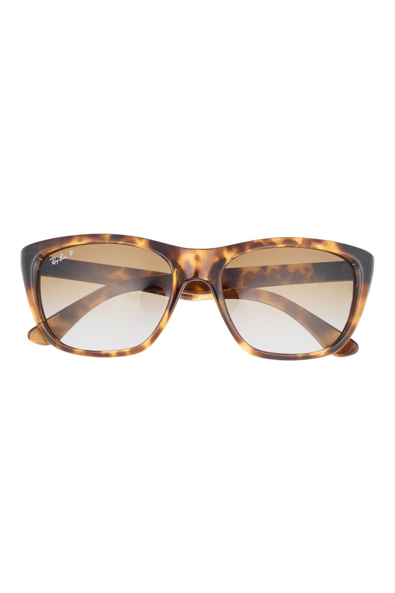 57mm Square Sunglasses, Main, color, HAVANA