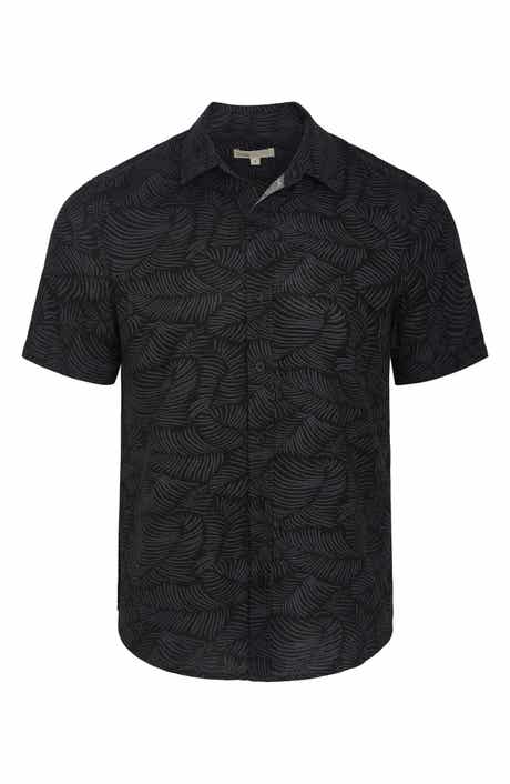 Onia Short Sleeve Linen Blend Button-Up Shirt
